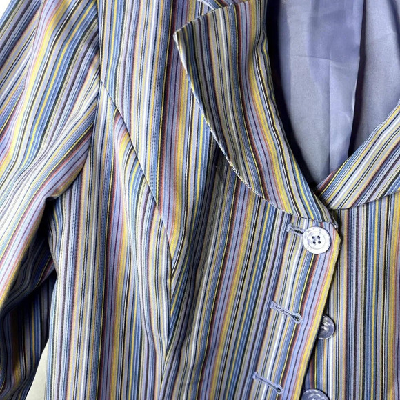 Metrostyle Colorful Striped Blazer Jacket Size 12‎ - Picture 5 of 10